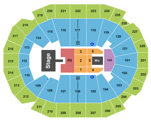 Fiserv Forum Machine Gun Kelly Seating Chart